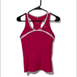 Nike DriFit Pink Racerback Mesh Sports Top Size S